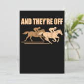 Ze zijn van paardenracestralen. kaart (Staand voorkant)