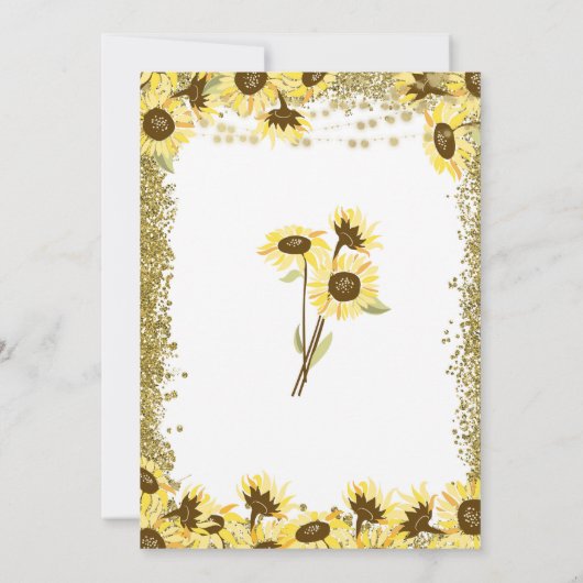 Ze zijn verloofd met een uitnodiging voor een zonn (Achterkant)