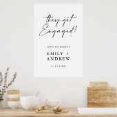 Ze zijn verloofd! Poster voor verwelkoming van ver (Keuken)