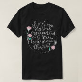 Ze zingt mijn ziel, mijn Verlossende God, tot u, h T-shirt (Design voorkant)