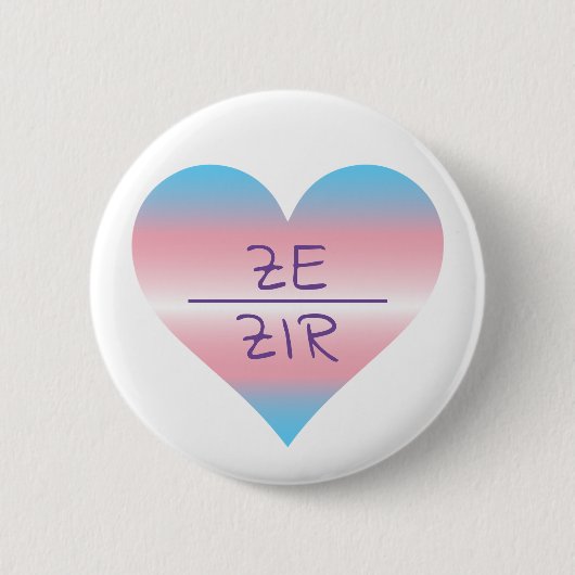 ZE/ZIR RONDE BUTTON 5,7 CM (Voorkant)