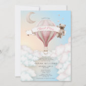 Ze zit op Cloud 9 Baby shower Kaart (Voorkant)