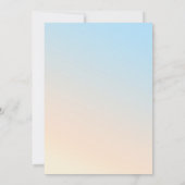 Ze zit op Cloud 9 Baby shower Kaart (Achterkant)