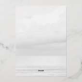 Ze zit op cloud 9 Dreamy Elegant Vrijgezellenfeest Folie Uitnodiging (Achterkant)