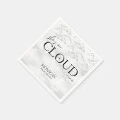 Ze zit op cloud 9 Dreamy Elegant Vrijgezellenfeest Servet (Hoek)