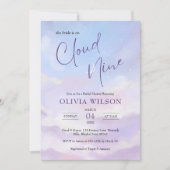 Ze zit op Cloud 9 Dreamy Pastel Vrijgezellenfeest Kaart (Voorkant)