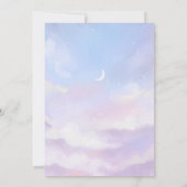 Ze zit op Cloud 9 Dreamy Pastel Vrijgezellenfeest Kaart (Achterkant)