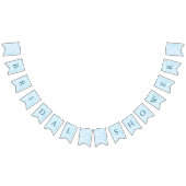 Ze zit op Cloud 9 Dreamy Sky Blue Vrijgezellenfees Vlaggetjes (Alle)