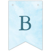 Ze zit op Cloud 9 Dreamy Sky Blue Vrijgezellenfees Vlaggetjes (Tweede vlag)