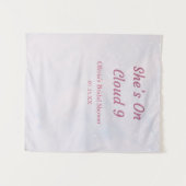 Ze zit op Cloud 9 Dreamy Vrijgezellenfeest achterg Wandkleed (Voorkant (horizontaal))