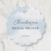 Ze zit op Cloud 9 Dreamy Waterverf Vrijgezellenfee Bedankjes Labels (Voorkant)