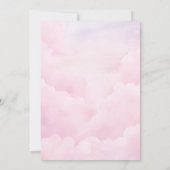 Ze zit op Cloud 9 Elegant Pink Blush Vrijgezellenf Kaart (Achterkant)