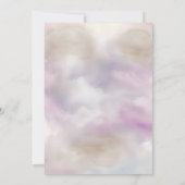 Ze zit op cloud 9 Elegant Vrijgezellenfeest Kaart (Achterkant)