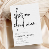 Ze zit op Cloud 9 Modern Minimalistisch Vrijgezell Kaart