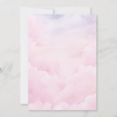 Ze zit op Cloud 9 Nine Pink Elegant Vrijgezellenfe Kaart (Achterkant)