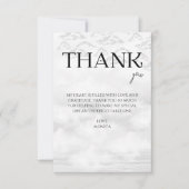 Ze zit op cloud 9 Vrijgezellenfeest Elegant Bedankkaart (Voorkant)