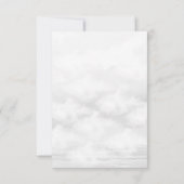 Ze zit op cloud 9 Vrijgezellenfeest Elegant Bedankkaart (Achterkant)