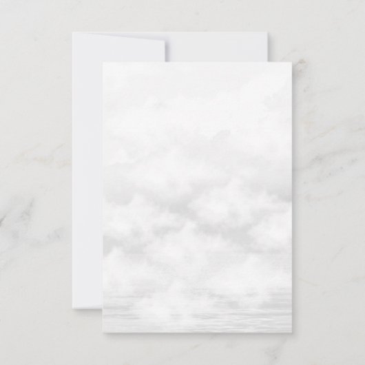 Ze zit op cloud 9 Vrijgezellenfeest Elegant Bedankkaart (Achterkant)