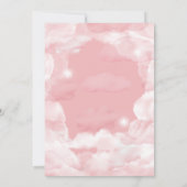 Ze zit op cloud negen Elegant Vrijgezellenfeest Dr Kaart (Achterkant)