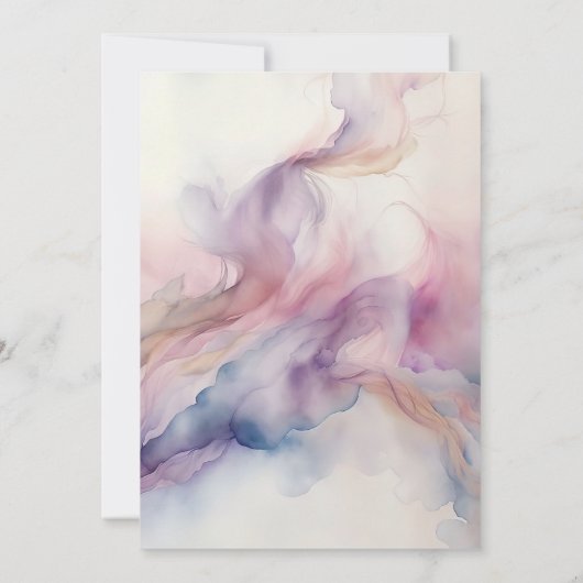 Ze zit op Cloud Nine Dreamy Pastel Vrijgezellenfee Kaart (Achterkant)