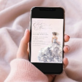 Ze zit op Cloud Nine Dreamy Pastel Vrijgezellenfee Kaart