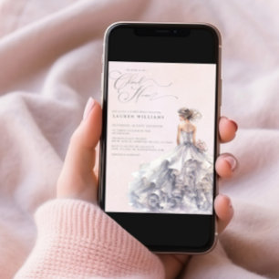 Ze zit op Cloud Nine Dreamy Pastel Vrijgezellenfee Kaart