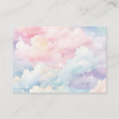 Ze zit op Cloud Nine Recipe Vrijgezellenfeest Informatiekaartje (Achterkant)