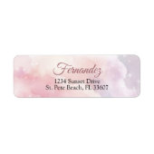 Ze zit op Cloud Nine Vrijgezellenfeest Etiket (Voorkant)