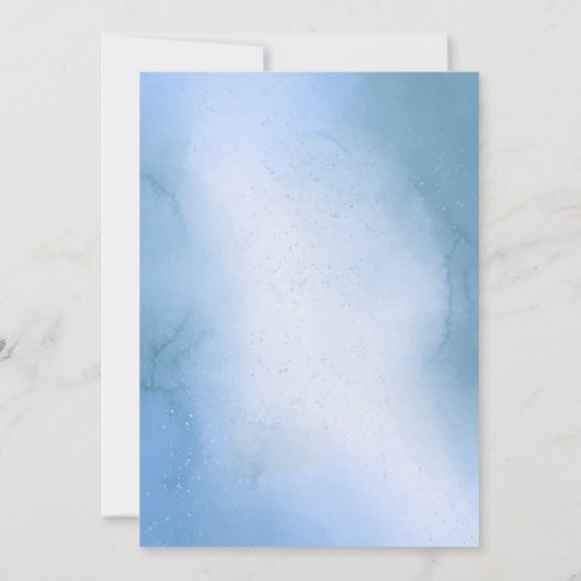 Ze zit op Cloud Nine Waterverf Vrijgezellenfeest Kaart (Achterkant)