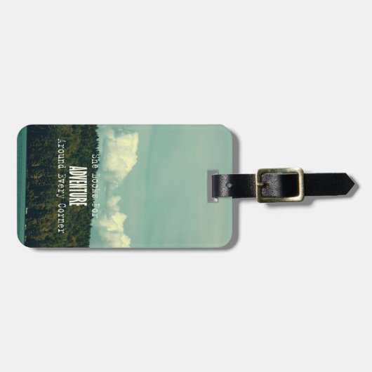 Ze zocht naar avontuurlijk Bagagelabel (Voorkant horizontaal)