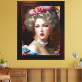 Ze zoekt liefde door Xzendor7 Canvas Afdruk (Insitu (Woonkamer))