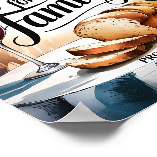 Ze zorgt voor haar gezin - Christelijke muurkunst Poster (Hoek)