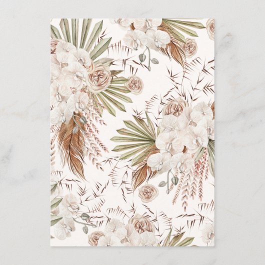 Ze zou liever Boheemse bloemen & veren Informatiekaartje (Achterkant)