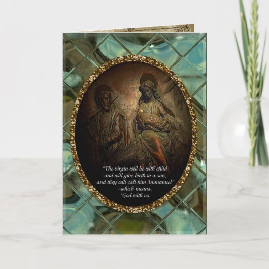 Ze zullen hem Immanuel noemen Feestdagen Kaart (Voorkant)