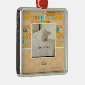 ze zullen hier nooit meh vinden metalen ornament (Rechts)