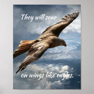 Ze zullen Motivatie Eagle Quote aanwakkeren Poster