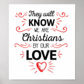 Ze zullen weten dat we christen zijn van onze lief poster (Voorkant)