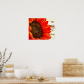 Ze zullen zonnebloem maken poster (Keuken)