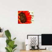 Ze zullen zonnebloem maken poster (Thuiskantoor)