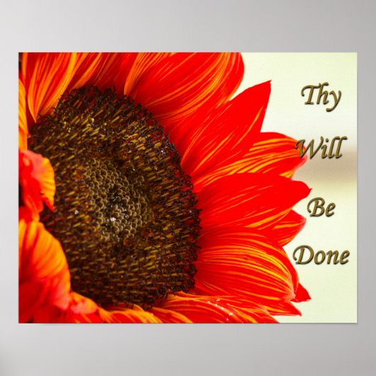 Ze zullen zonnebloem maken poster (Voorkant)