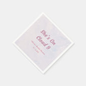 Ze zweeft op wolk 9 Pastel Droom Bruiloft Feest Servet (Hoek)