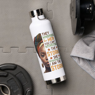 Ze zweep terug Ik ben de Storm sterke vrouw Waterfles