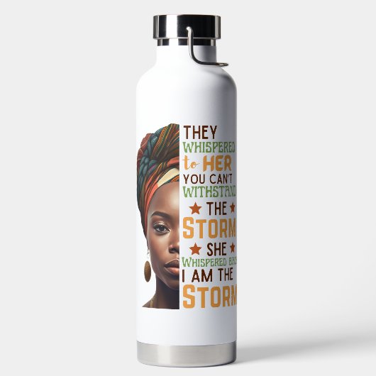 Ze zweep terug Ik ben de Storm sterke vrouw Waterfles (Links)