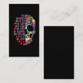 Ze zweven naar haar Storm van de bloem. Visitekaartje (Voorkant / Achterkant)