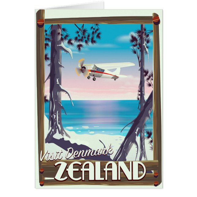 Zealand Denemarken reisposter (Voorkant)