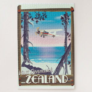 Zealand Denemarken reisposter Legpuzzel