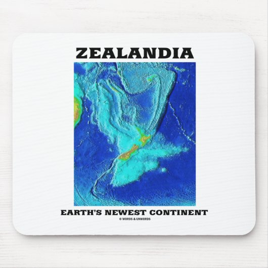 Zealandia Earth's nieuwste continent Muismat (Voorkant)