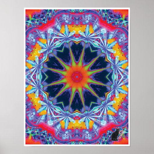 Zealous Kinetic Collage Kaleidoscope Poster (Voorkant)