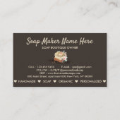 Zeap Sparkle Floral Brown Visitekaartje (Achterkant)