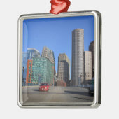 Zeaport Blvd bridge en Boston skyline.Boston is Metalen Ornament (Links)